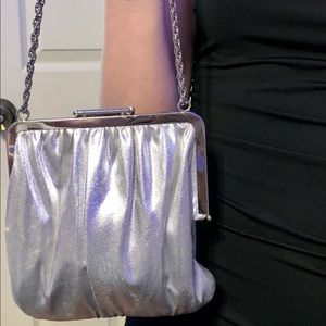 silver chain purse